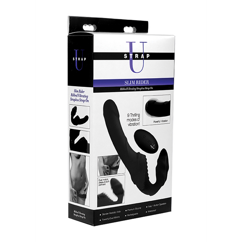 Pro Rider - Vibrating Silicone Strapless Strap-On with Remote Control