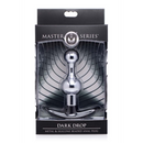 Plug anal en métal et perles en silicone Dark Drop