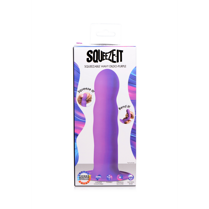 Squeezable Wavy Dildo