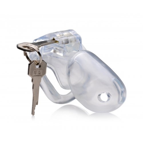 Clear Captor - Chastity Cage with Keys - Small