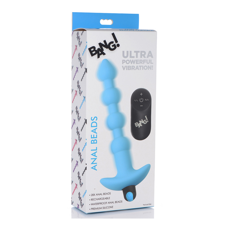 Vibrating Silicone Anal Beads and Remote Control