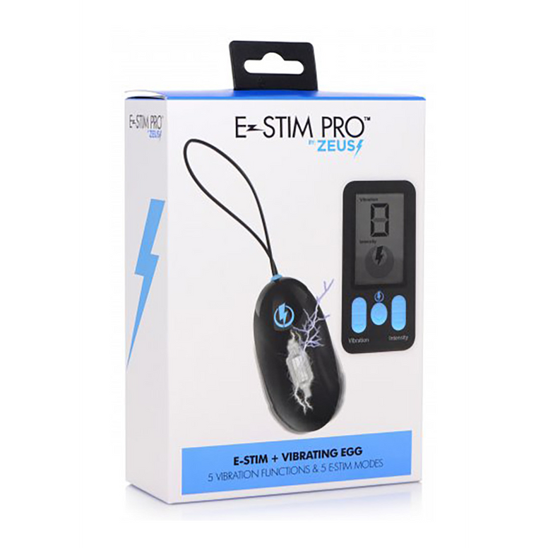 Vibrating and E-Stim Silicone Egg + Remote Control