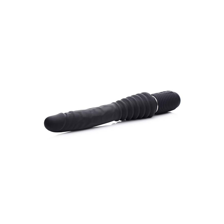 Thrust Master - Vibrating and Thrusting Dildo with Handle