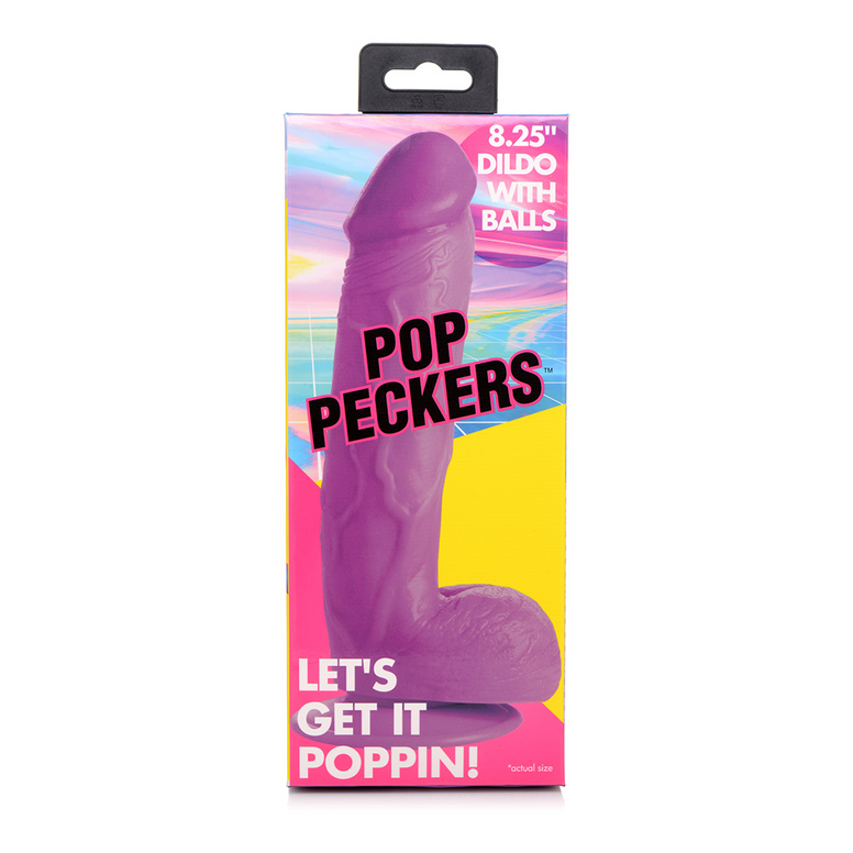 POP - Dildo with Balls - 8.25 / 21 cm