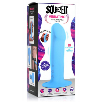 Squeezable Vibrating Dildo