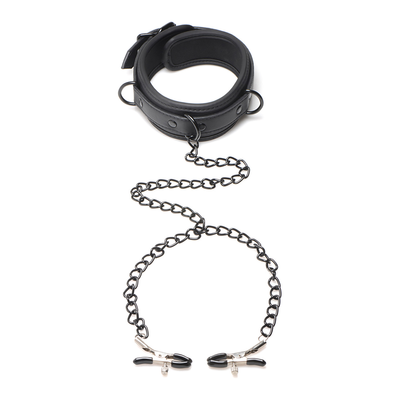 Collared Temptress - Collar Nipple Clamps