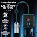 Masturbateur TPE Milker avec sangle à boules - Transparent