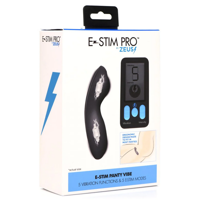 E-Stim Panty Vibe with Remote Control - Black