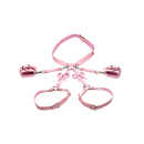Harnais de bondage avec nœuds - XL/2XL - Rose
