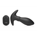 Rim Slide - Plug Anal en Silicone avec Anneau Glissant - Noir