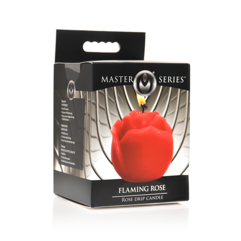 Flaming Rose - Drip Candle - Red