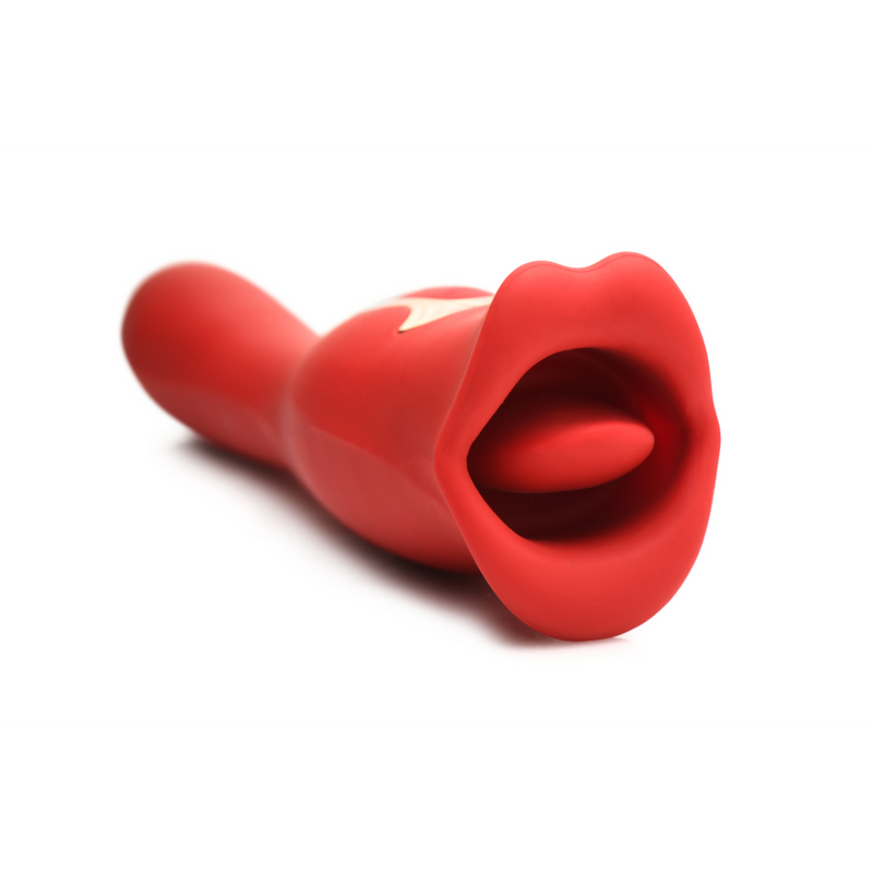 Kiss and Tell Pro - Dual-Ended Kissing Vibrator - Red