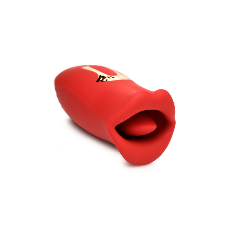 Kiss and Tell - Silicone Kissing and Vibrating Clitoral Stimulator - Red