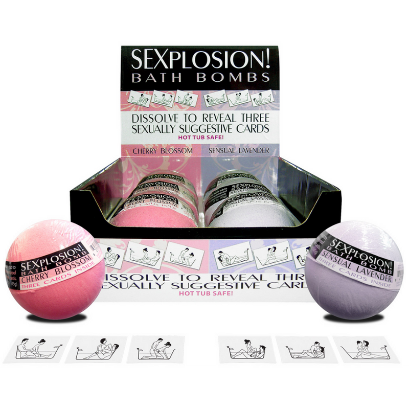 Sexplosion! Bath Bombs (6 bombs in 3 scents, no display)