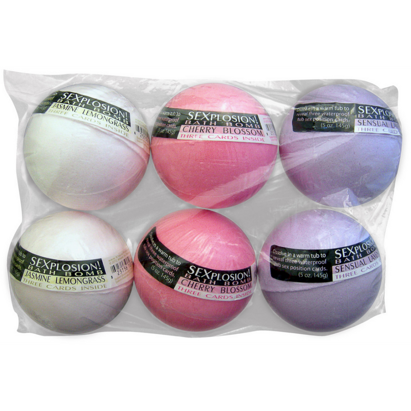 Sexplosion! Bath Bombs (6 bombs in 3 scents, no display)