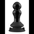 Rimly - Plug anal en verre vibrant avec ventouse