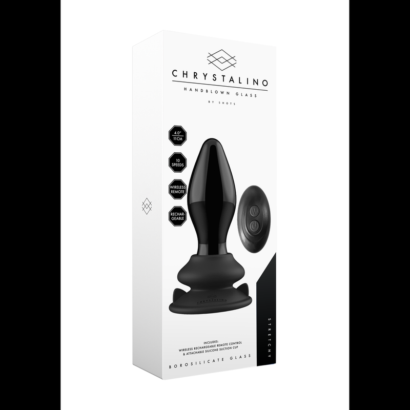 Stretchy - Glass Vibrator with Suction Cup