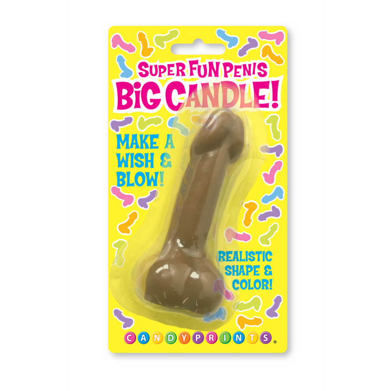 Super Fun Big Penis - Candle - Brown