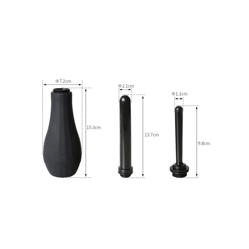 Ergoflo Extra - Anal Shower - Black