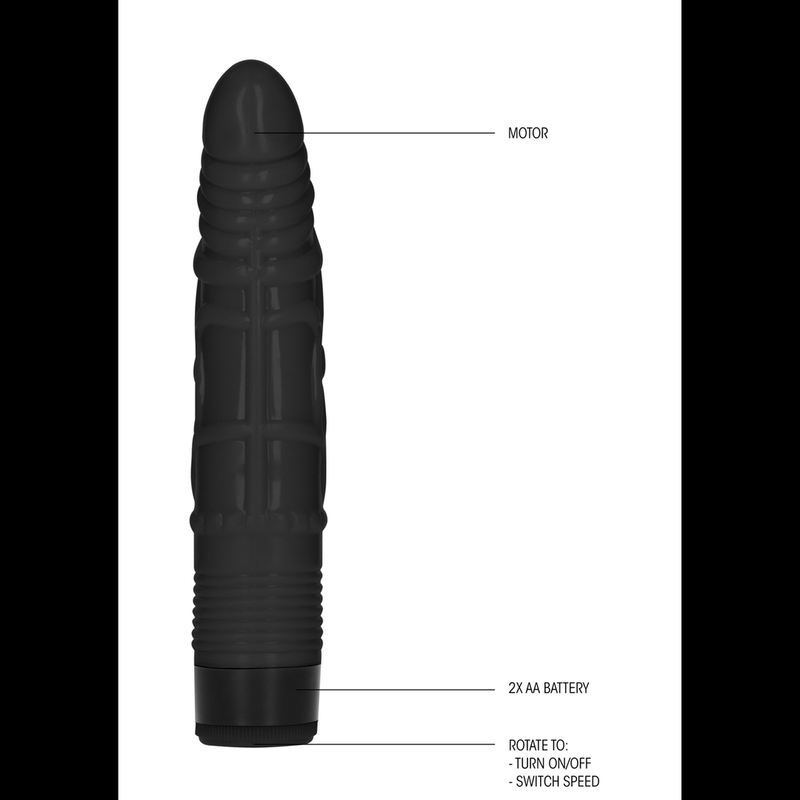 Slight Realistic Dildo Vibrator - 8 / 20 cm