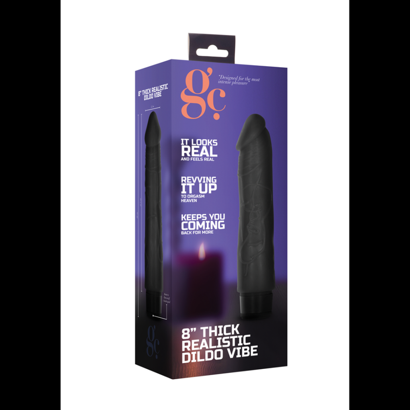 Thick Realistic Dildo Vibrator - 8 / 20 cm