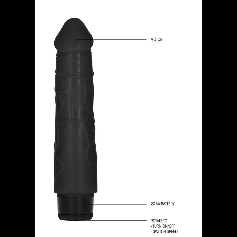 Thick Realistic Dildo Vibrator - 8 / 20 cm