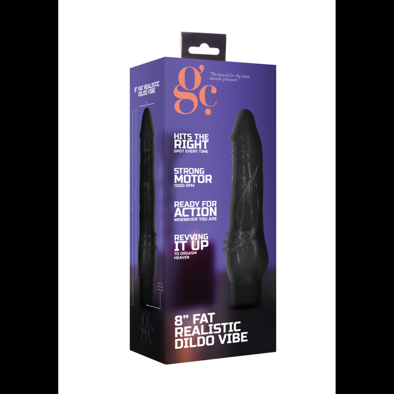 Fat Realistic Dildo Vibrator - 8 / 20 cm