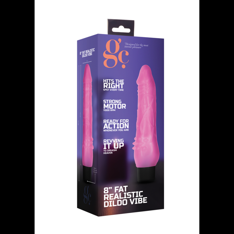 Fat Realistic Dildo Vibrator - 8 / 20 cm