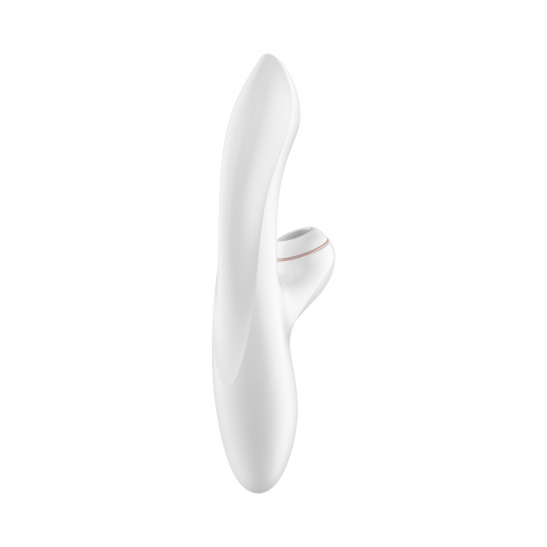 Pro Plus - G-Spot Air Pulse Stimulator and Vibration - White/Rose Gold