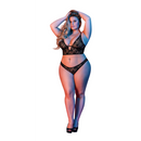 Soutien-gorge à armatures et ensemble de culotte - 2X - Noir