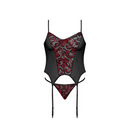 Ensemble Merry Widow et G-String - L/XL - Noir