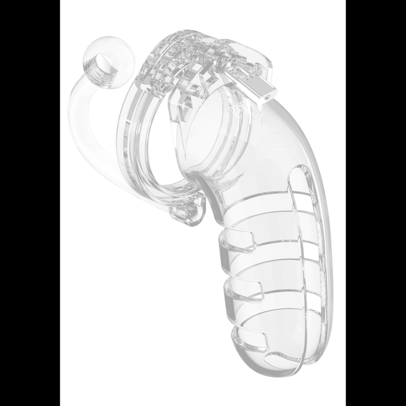 Model 12 Chastity Cock Cage with Plug - 5.5 / 14 cm