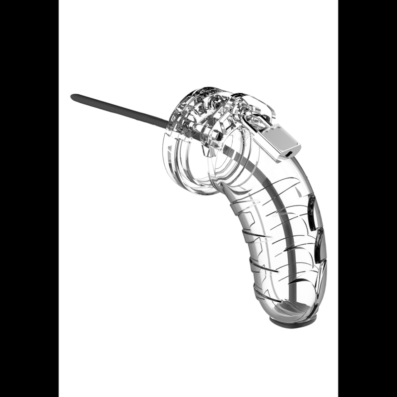 Model 16 Chastity Cock Cage with Urethral Sounding - 4.5 / 11,5 cm