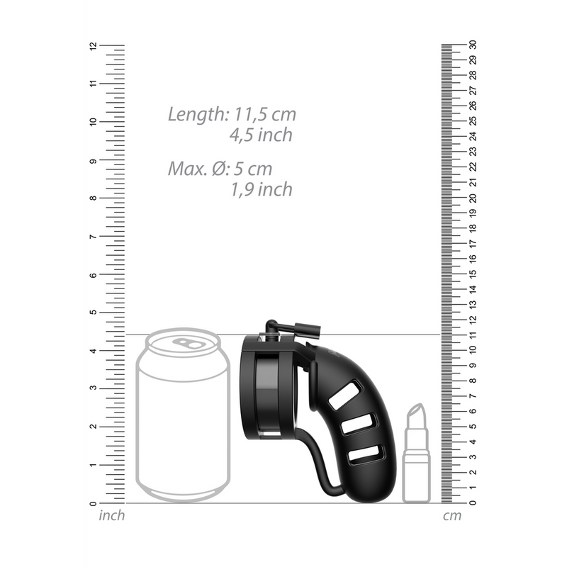 Model 19 Chastity Cock Cage with Ballsplitter - 4.5 / 11,5 cm