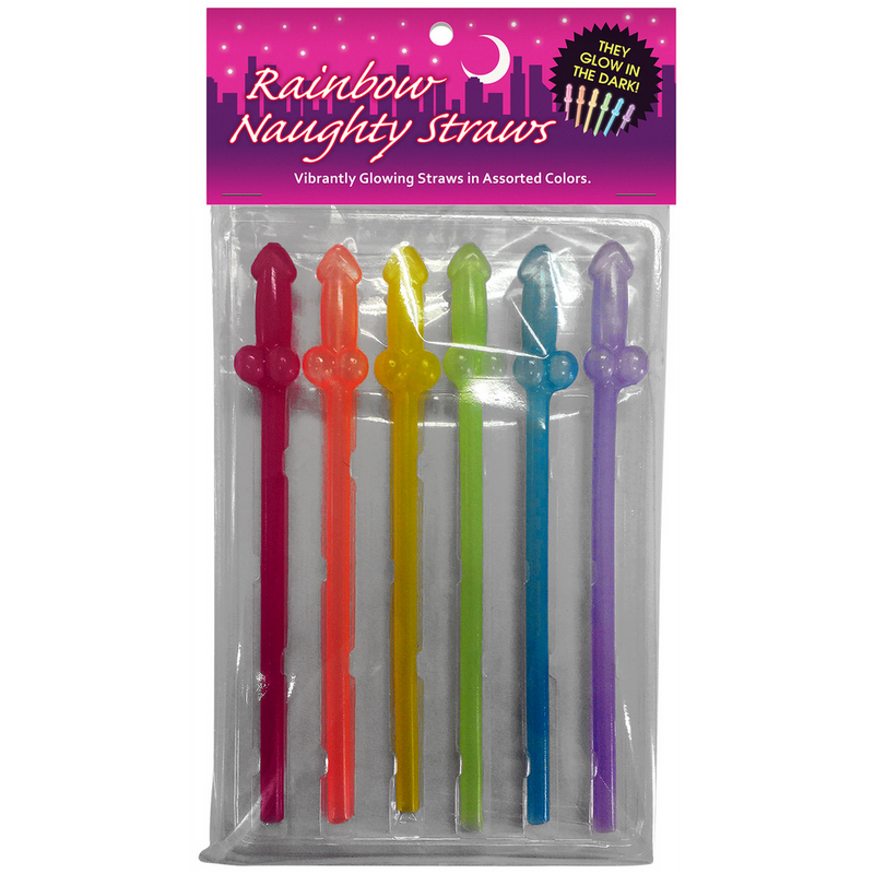 Rainbow Naughty Straws