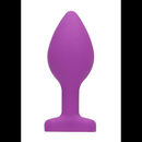 Bouchon anal en forme de cœur en diamant - Régulier