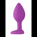 Bouchon anal en forme de cœur en diamant - Régulier