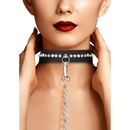Collier Studded en Diamants avec Laisse