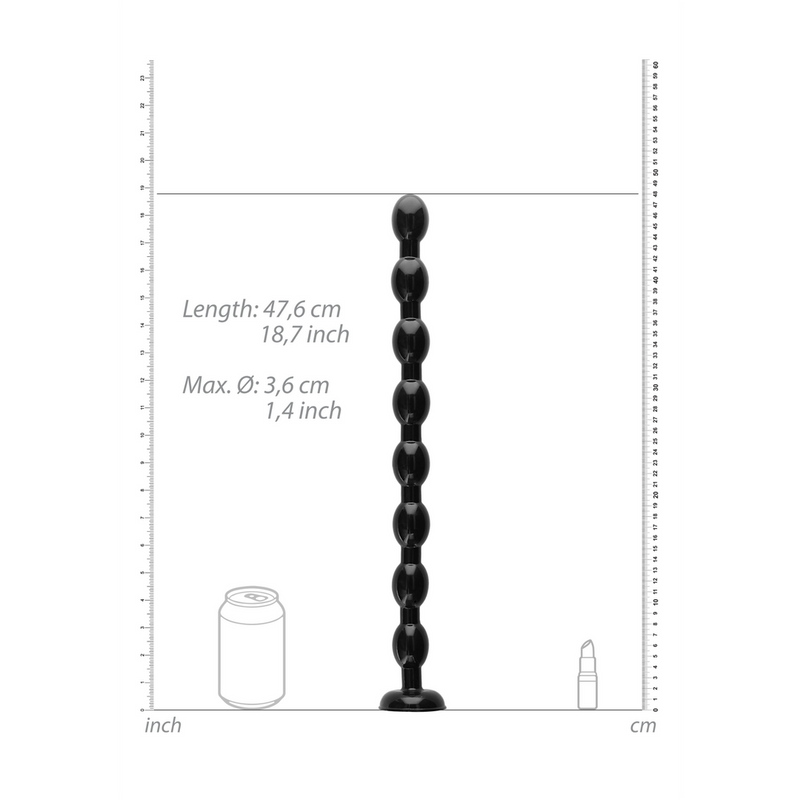 Ass Snake Beaded Dildo - 19 / 48 cm