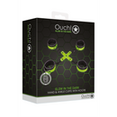 Menottes pour les poignets et les chevilles avec hogtie - Brillant dans le noir