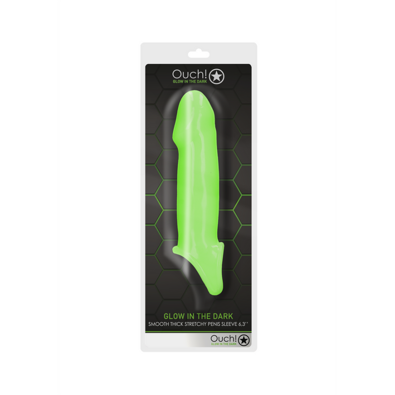 Smooth Thick Stretchy Penis Sheath - Glow in the Dark