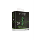 Plug anal en verre - Brille dans le noir - Moyen