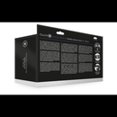 Strap-On Creux Torsadé - 8 / 20 cm - Bleu Métallique