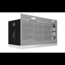 Sangle courbée creuse texturée - 20 cm - Noir