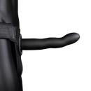 Strap-On Creux Courbé - 8 / 20 cm - Noir