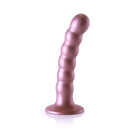 Dildo G-Spot en silicone perlé - 5'' / 13 cm - Rose Gold