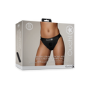 String vibrant avec sangles de fessier amovibles - M/L - Noir