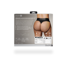 String Vibrant avec Sangles de Fessier Amovibles - XL/XXL - Noir