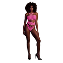 Body avec encolure grecque - Taille unique - Rose néon