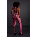 Bodystocking avec col halter - Taille unique - Rose fluo